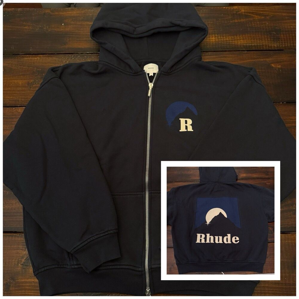 Rhude Moonlight Zip Up Hoodie